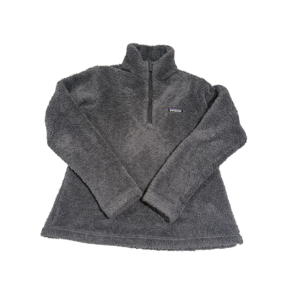 Patagonia Los Gatos 1/4 Zip Fleece Smolder Blue Womens Small Pullover Jacket